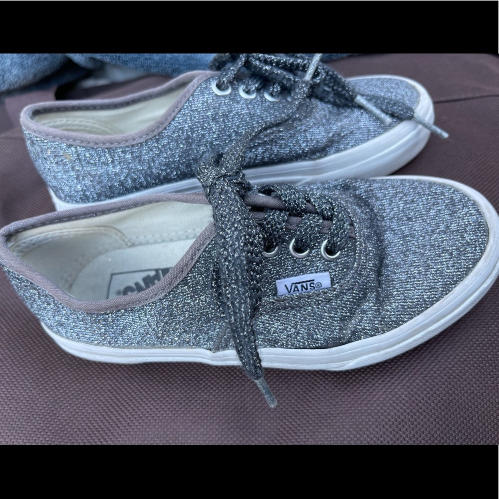 Sparkly/glitter material Vans